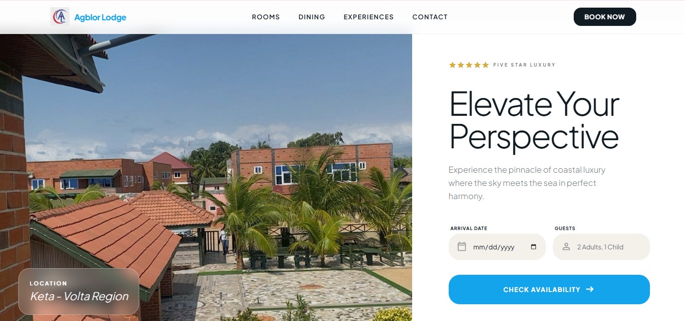 Agblor Lodge luxury beach resort hotel project