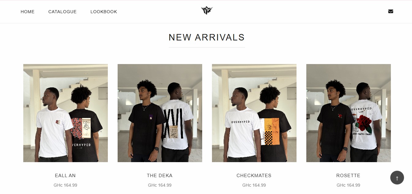 Overhyped Wears streetwear e-commerce platform